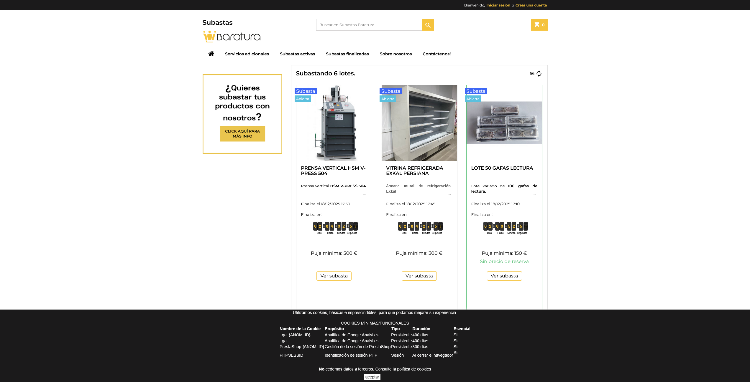 Subastas Baratura